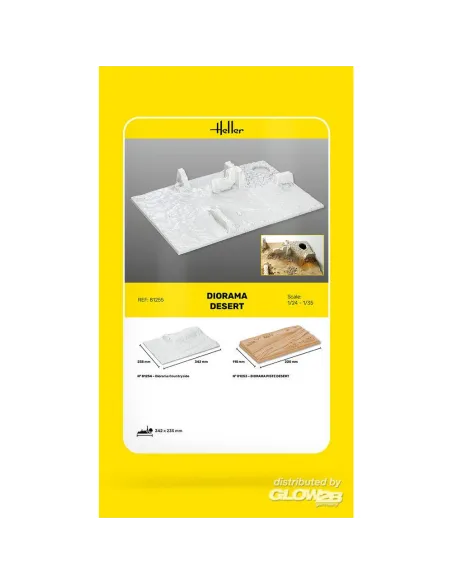 Accessoire Diorama Socle Diorama Desert 1:35 - Heller 81255