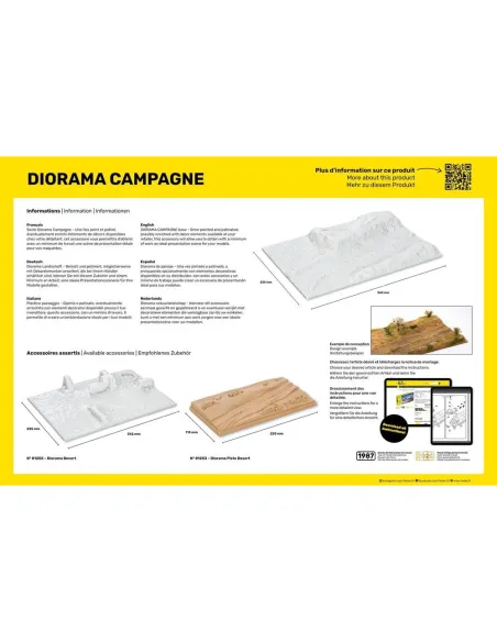 Accessoire Diorama Socle Diorama Campagne 1:35 - Heller 81254