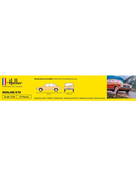 Maquette voiture K70 1:43 - Starter Kit - Heller 56176