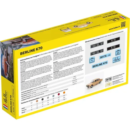 Maquette voiture 1:43 - Heller 80176