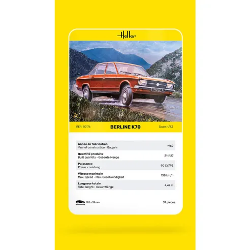 Maquette voiture 1:43 - Heller 80176