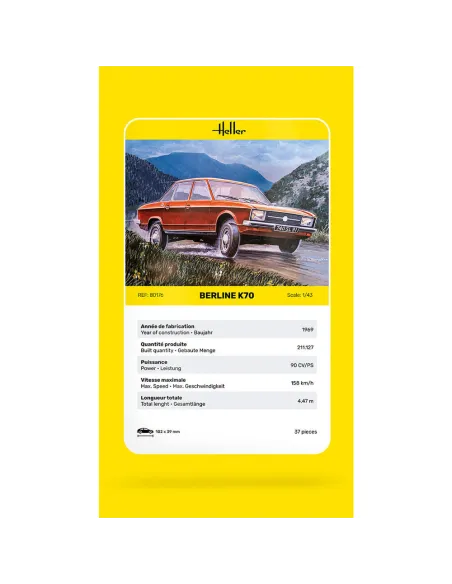 Maquette voiture 1:43 - Heller 80176