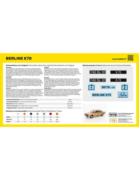 Maquette voiture 1:43 - Heller 80176