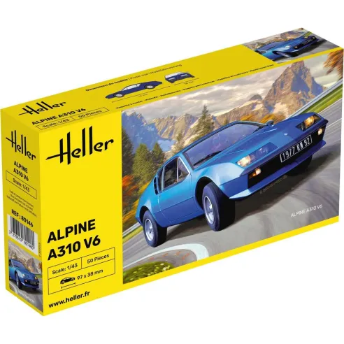 Maquette voiture Alpine A310 1:43 - Heller 80146