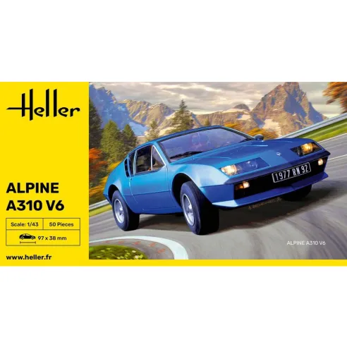 Maquette voiture Alpine A310 1:43 - Heller 80146