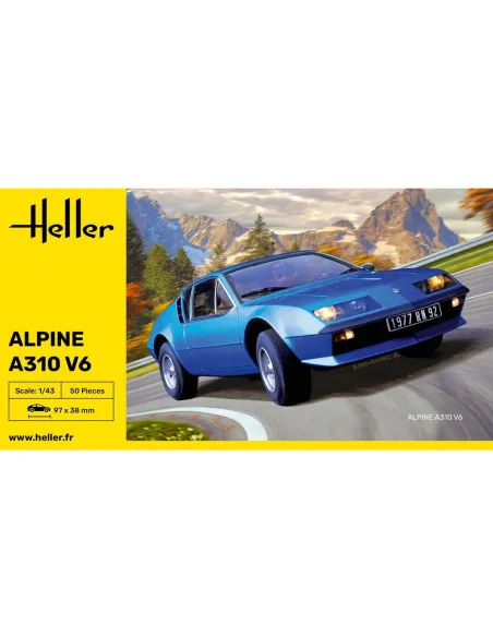 Maquette voiture Alpine A310 1:43 - Heller 80146