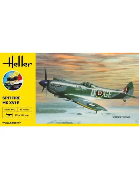 Maquette d'avion Spitfire 1/72 - Starter Kit - Heller 56282