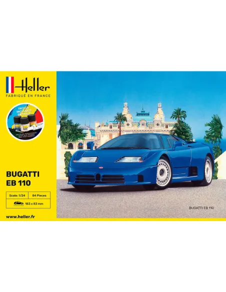Maquette voiture Bugatti Eb 110 1:24 - Starter Kit - Heller 56738