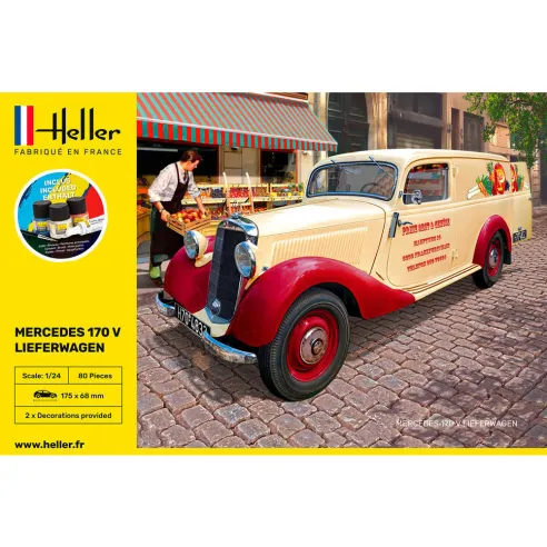 Maquette voiture Mb 170 Lieferwagen 1:24 - Starter Kit - Heller 56736
