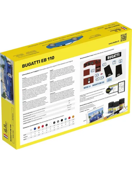 Maquette voiture Bugatti Eb 110 1:24 - Heller 80738