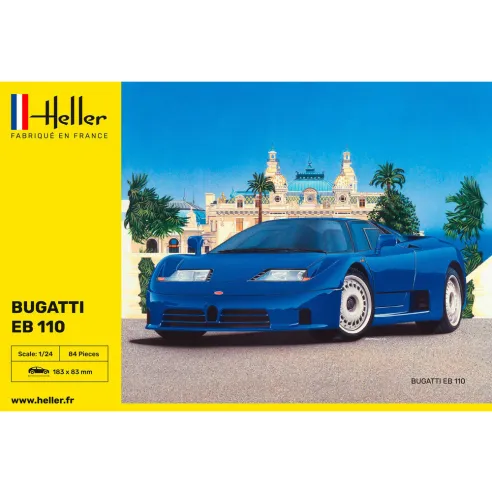 Maquette voiture Bugatti Eb 110 1:24 - Heller 80738