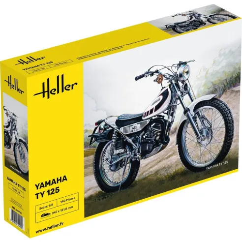 Maquette moto Yamaha Ty 125 1:8 - Heller 80902