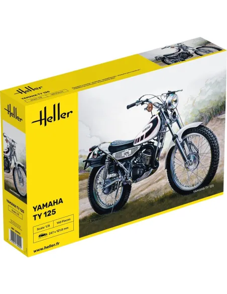 Maquette moto Yamaha Ty 125 1:8 - Heller 80902