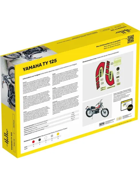 Maquette moto Yamaha Ty 125 1:8 - Heller 80902