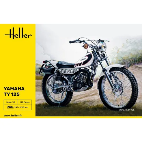 Maquette moto Yamaha Ty 125 1:8 - Heller 80902