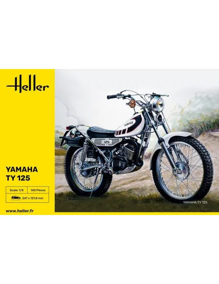 Maquette moto Yamaha Ty 125 1:8 - Heller 80902