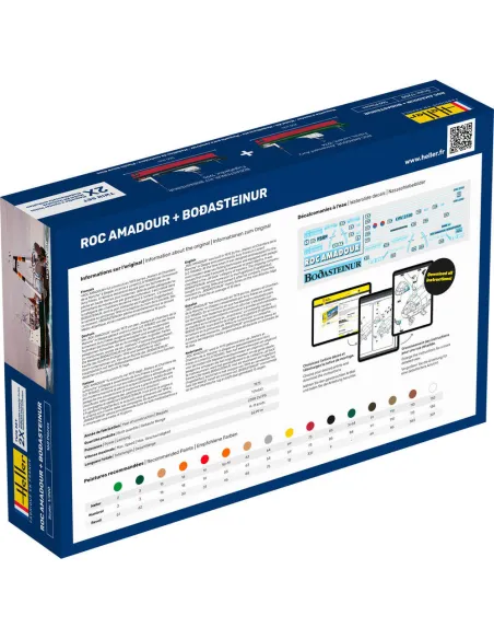 Maquette bateau Roc Amadour + Bodasteinur Twinset 1:1200 - Starter Kit - Heller 55608 Maquette bateau Roc Amadour + Bodasteinur Twinset 1:1200 - Starter Kit - Heller 55608