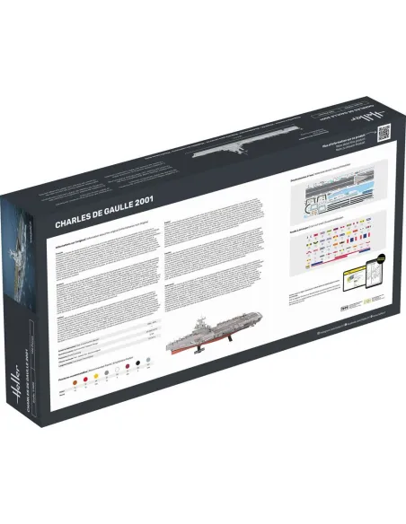 Maquette bateau Charles de Gaulle 1:400 - Starter Kit - Heller 57072 Maquette bateau Charles de Gaulle 1:400 - Starter Kit - Heller 57072