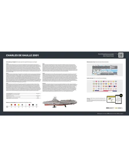 Maquette bateau Charles de Gaulle 1:400 - Starter Kit - Heller 57072 Maquette bateau Charles de Gaulle 1:400 - Starter Kit - Heller 57072