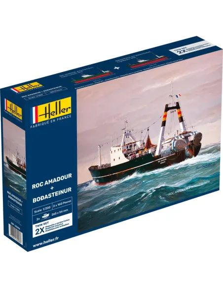 Maquette bateau Roc Amadour + Bodasteinur Twinset 1:1200 - Heller 85608 Maquette bateau Roc Amadour + Bodasteinur Twinset 1:1200 - Heller 85608