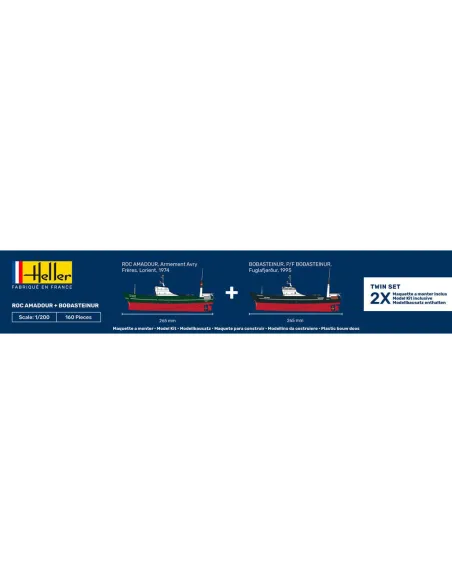 Maquette bateau Roc Amadour + Bodasteinur Twinset 1:1200 - Heller 85608 Maquette bateau Roc Amadour + Bodasteinur Twinset 1:1200 - Heller 85608