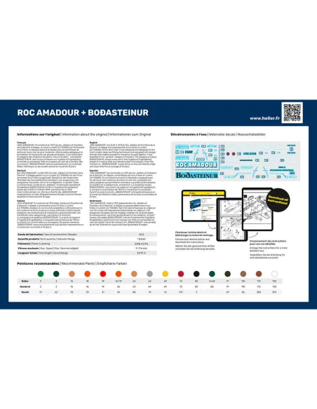 Maquette bateau Roc Amadour + Bodasteinur Twinset 1:1200 - Heller 85608 Maquette bateau Roc Amadour + Bodasteinur Twinset 1:1200 - Heller 85608