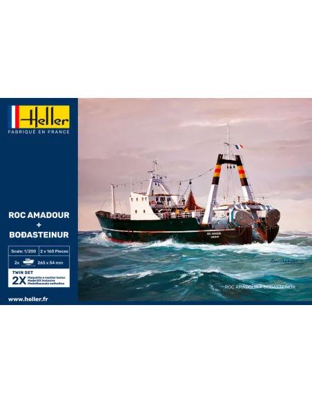 Maquette bateau Roc Amadour + Bodasteinur Twinset 1:1200 - Heller 85608 Maquette bateau Roc Amadour + Bodasteinur Twinset 1:1200 - Heller 85608
