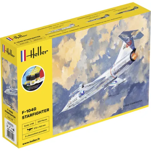 Maquette avion F-104G Starfighter 1:48 - Starter Kit - Heller 35520