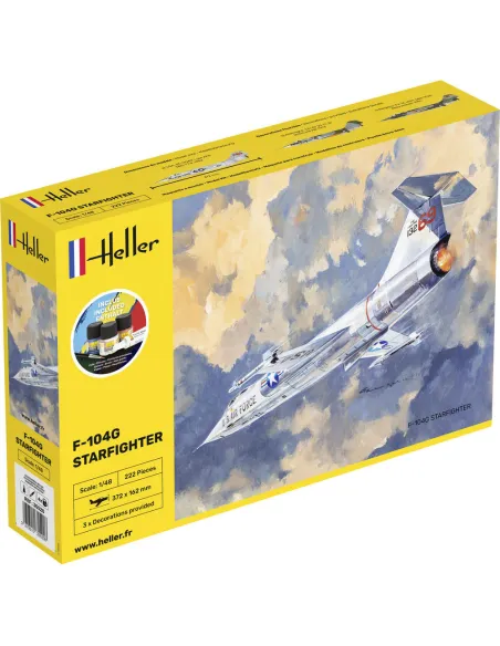 Maquette avion F-104G Starfighter 1:48 - Starter Kit - Heller 35520