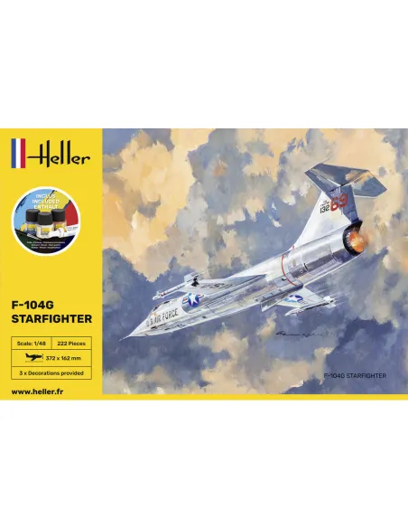 Maquette avion F-104G Starfighter 1:48 - Starter Kit - Heller 35520