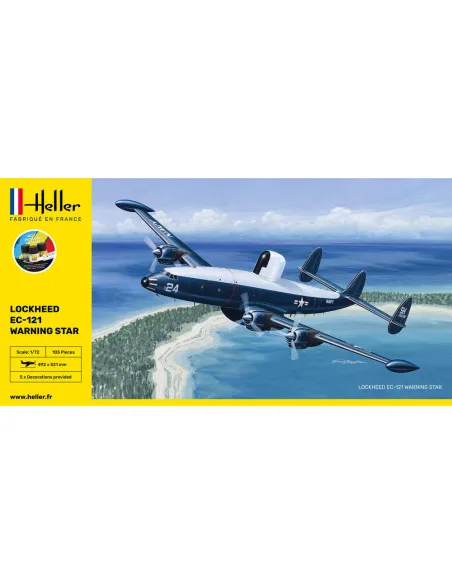 Maquette avion Ec-121 Warning Star 1:72 - Starter Kit - Heller 56311