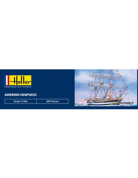 Maquette bateau Amerigo Vespucci 1/160 - Starter Kit - Heller 58807 Maquette bateau Amerigo Vespucci 1/160 - Starter Kit - Heller 58807