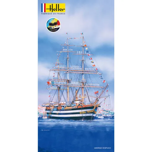 Maquette bateau Amerigo Vespucci 1/160 - Starter Kit - Heller 58807