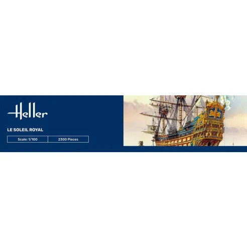 Maquette bateau Soleil Royal 1:100 - Starter Kit - Heller 58899