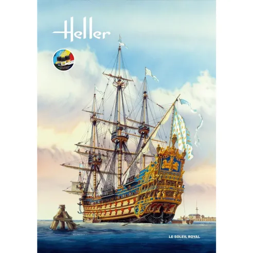 Maquette bateau Soleil Royal 1:100 - Starter Kit - Heller 58899