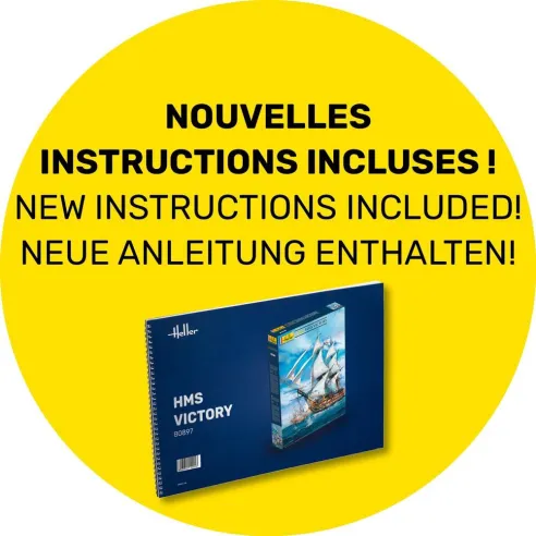 Maquette bateau Hms Victory 1:100 - Starter Kit - Heller 58897