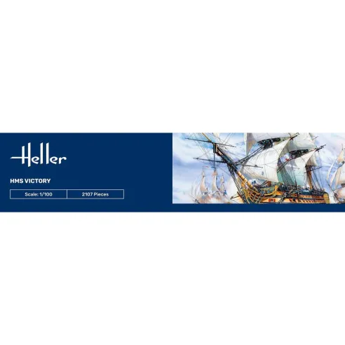 Maquette bateau Hms Victory 1:100 - Starter Kit - Heller 58897