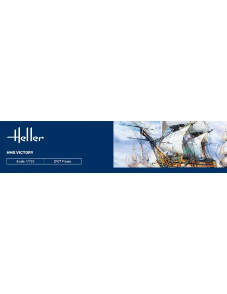 Maquette bateau Hms Victory 1:100 - Starter Kit - Heller 58897 Maquette bateau Hms Victory 1:100 - Starter Kit - Heller 58897
