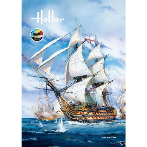 Maquette bateau Hms Victory 1:100 - Starter Kit - Heller 58897