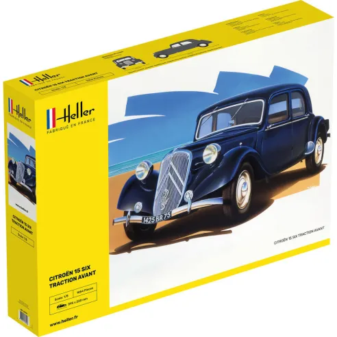 Maquette voiture Citroen 15 Six Traction Avant 1:8 - Heller 80799