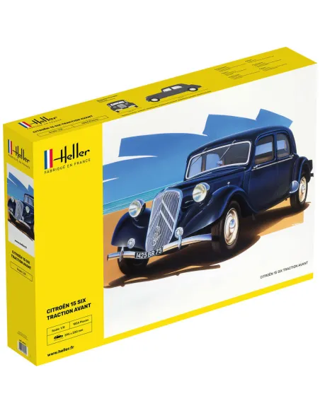 Maquette voiture Citroen 15 Six Traction Avant 1:8 - Heller 80799