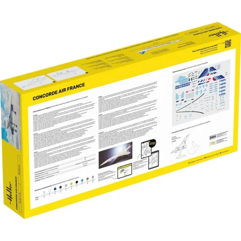 Maquette d'avion Concorde Af 1:72 - Starter Kit - Heller 56469