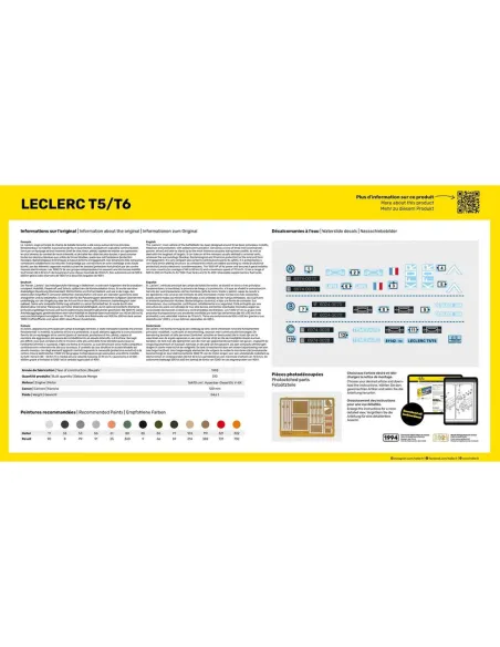 Maquette char Leclerc T5/T6 1:35 - Heller 81142