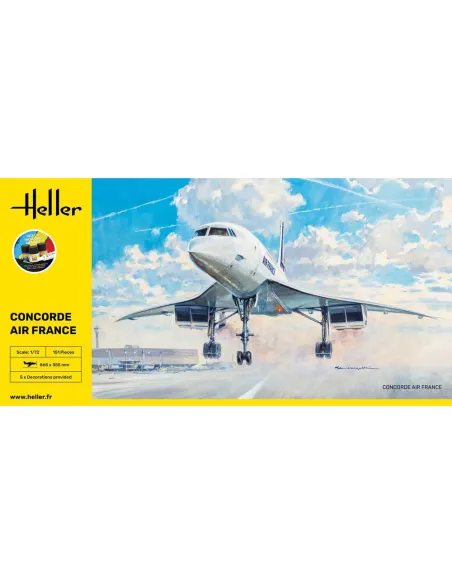 Maquette d'avion Concorde Af 1:72 - Starter Kit - Heller 56469