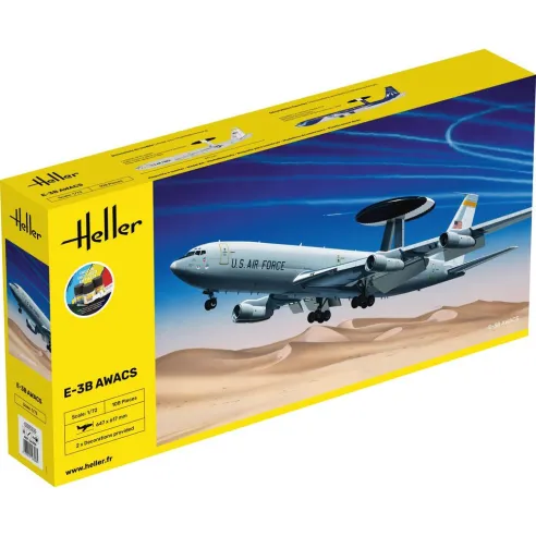 Maquette d'avion E-3B Awacs 1:72 - Starter Kit - Heller 3279510563085