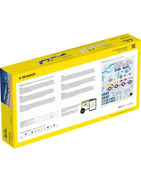 Maquette d'avion E-3B Awacs 1:72 - Starter Kit - Heller 3279510563085