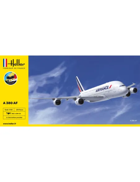 Maquette d'avion A 380 Af 1:125 - Starter Kit - Heller 56436