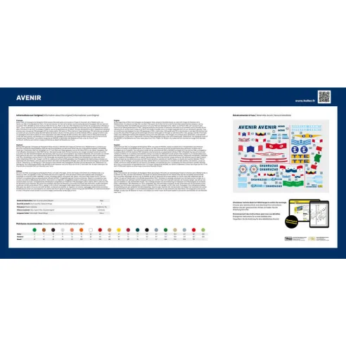 Maquette bateau Avenir 1:200 - Heller 80625