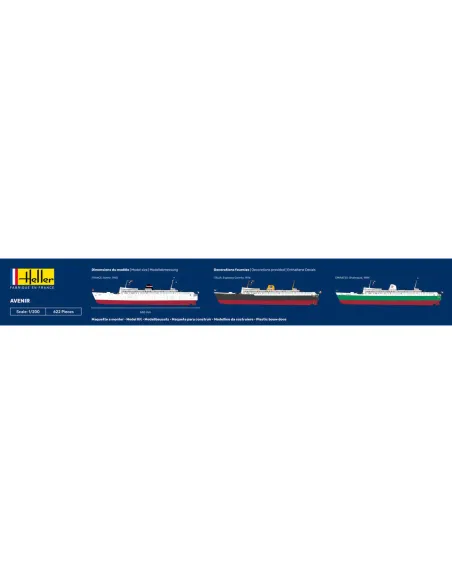 Maquette bateau Avenir 1:200 - Heller 80625 Maquette bateau Avenir 1:200 - Heller 80625