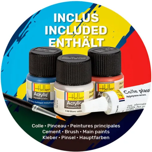 Maquettes bateaux Bismarck + Tirpitz Twinset 1:400 - Starter Kit - Heller 55078